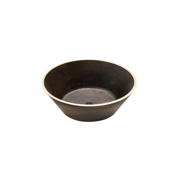 Elkay Asana Cast Brass 18-15/16 X 18-15/16 X 6 Single Bowl Vessel Bathroom Sink ECB19BWBA - main